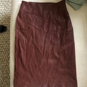 Leather Diane Von Furstenberg Pencil Skirt